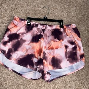 Old navy active tie dye running shorts size L
